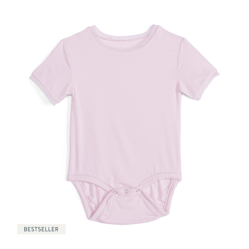 Baby Girls Cry-Free Short Sleeve Onesie with Mesh