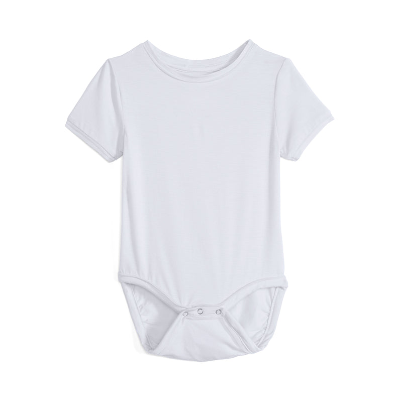 Baby Boys Cry-Free Short Sleeve Onesie with Piping