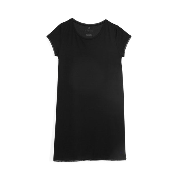 Girls Softest T-Shirt Dress 7 / Classic Black