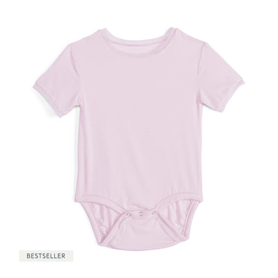 Baby Girls Cry-Free Short Sleeve Onesie with Mesh