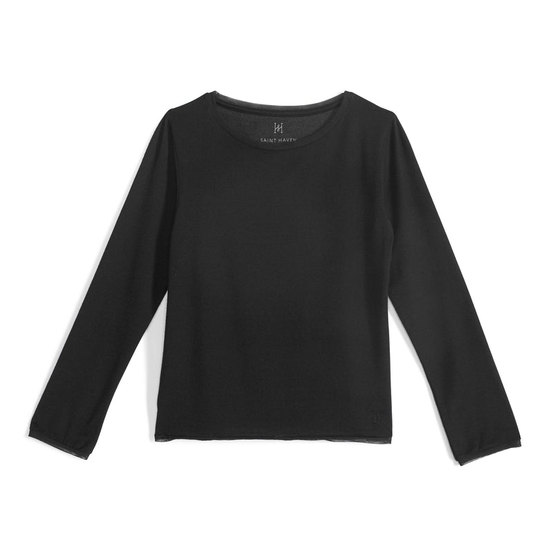 Girls black long outlet sleeve shirt