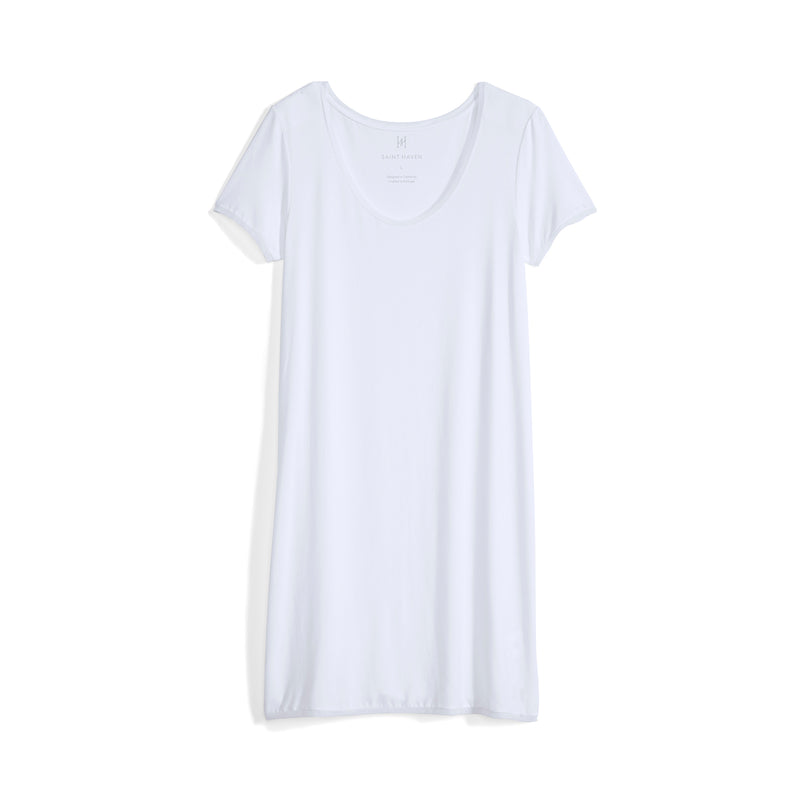 Ladies white hotsell t shirt dress